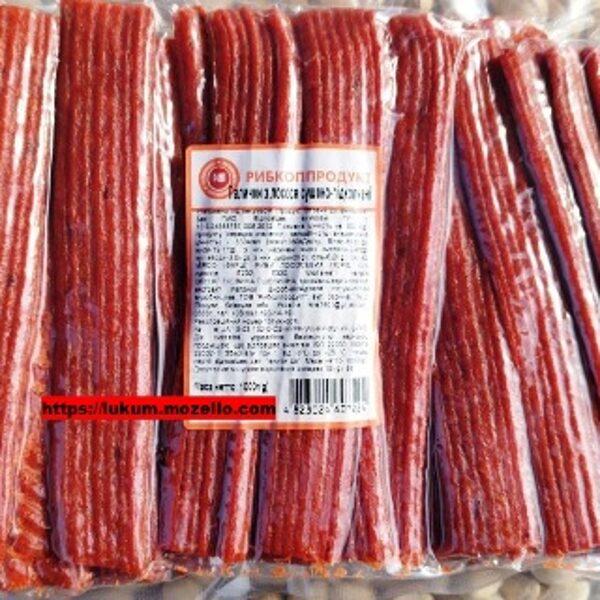 Палочки из лосося сушеные подкопченные (икряник)