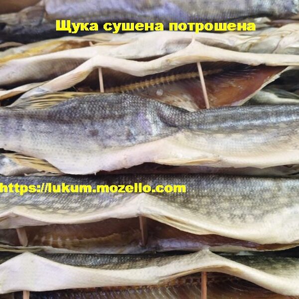 Щука сушена потрошена