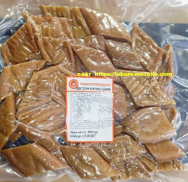 Икра Трески в ястыках сушеная
